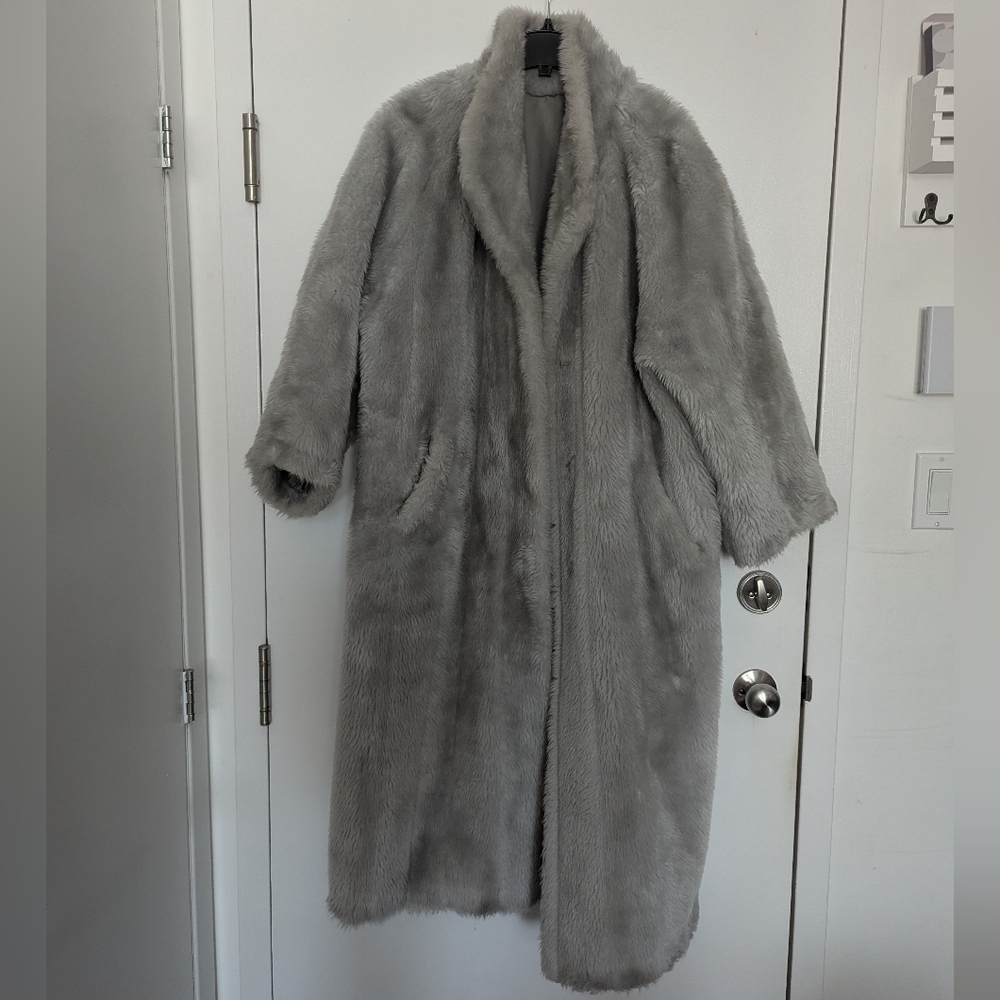 Gray Teddy Jacket for Women